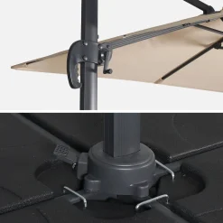 Sombrilla cuadrada 3x3m