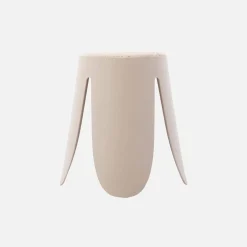 Taburete apilable con asiento texturado, set de 2