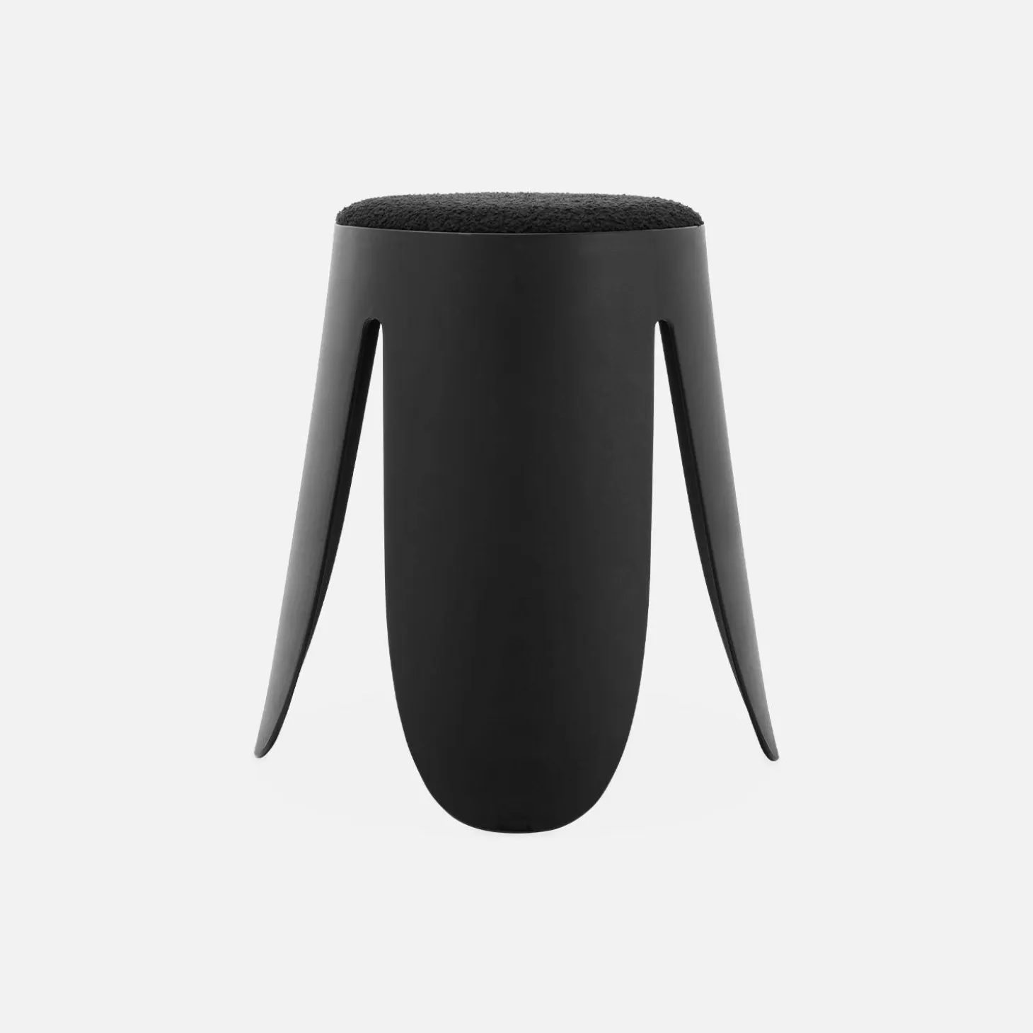 Taburete apilable con asiento texturado, set de 2