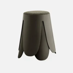 Taburete apilable con asiento texturado, set de 2