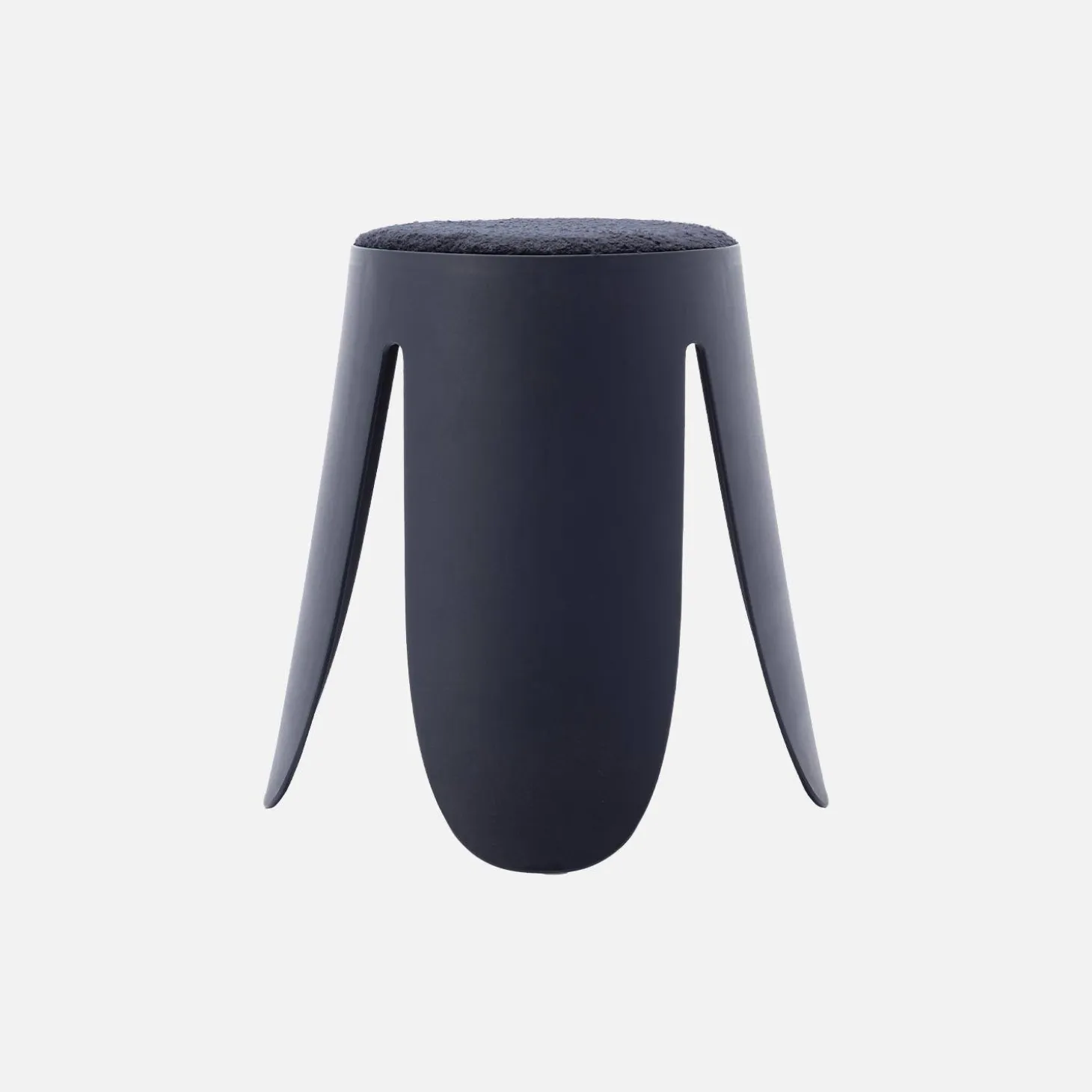 Taburete apilable con asiento texturado, set de 2