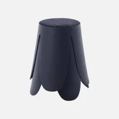 Taburete apilable con asiento texturado, set de 2