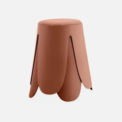 Taburete apilable con asiento texturado, set de 2