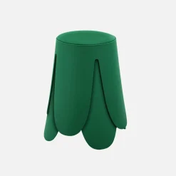 Taburete apilable cuero sintético, set de 2