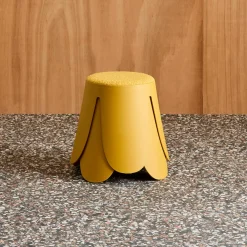 Taburete apilable infantil borreguito texturizada, set de 2