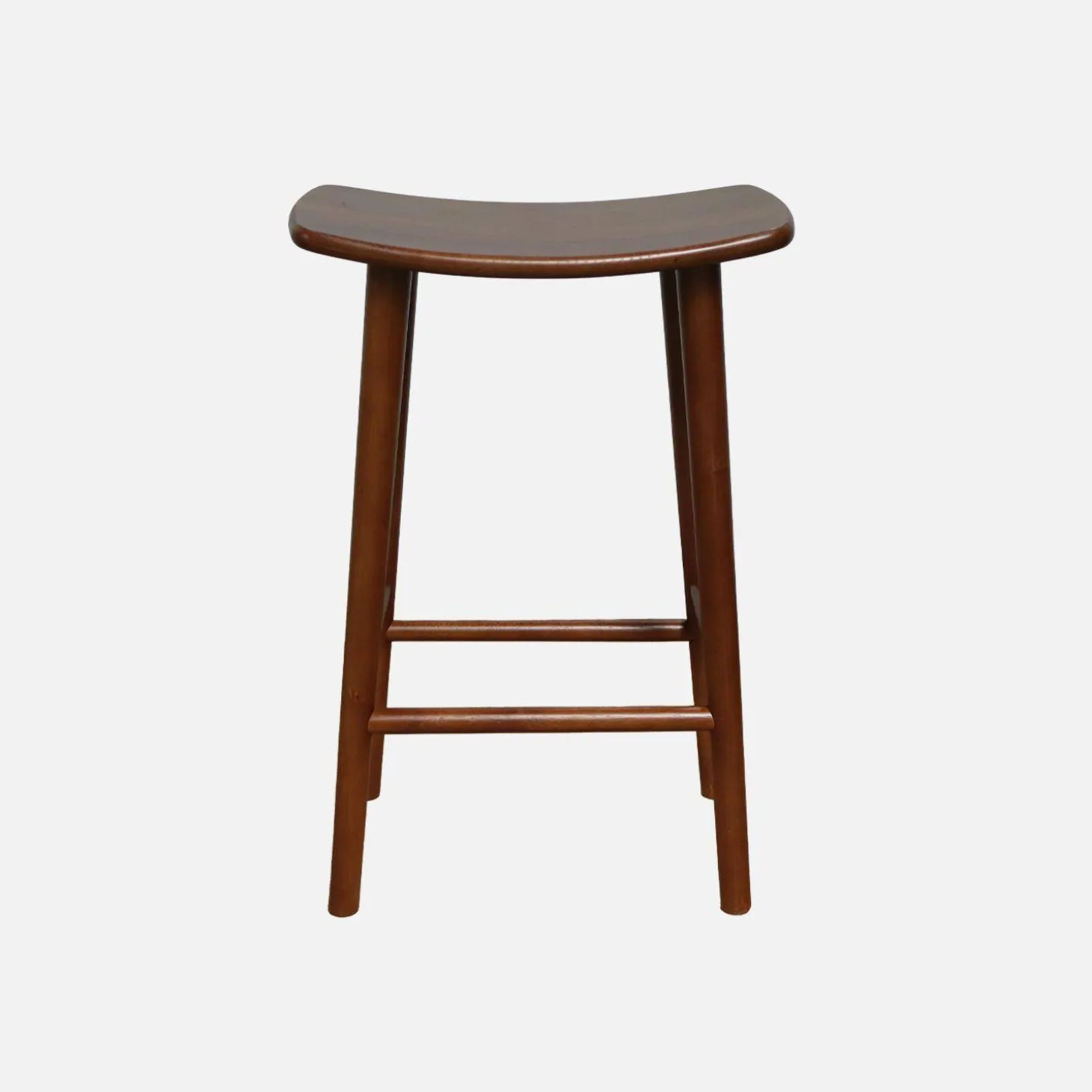 Taburete de bar vintage de madera de caucho, set de 2