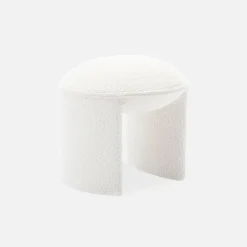 Taburete de rizo texturizado