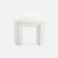 Taburete de rizo texturizado