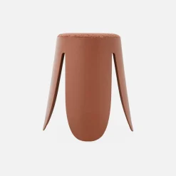 Taburetes apilable de borreguito texturizado, set de 4
