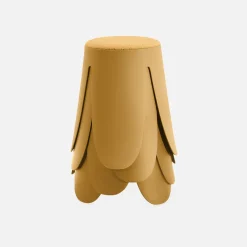 Taburetes apilable de borreguito texturizado, set de 4