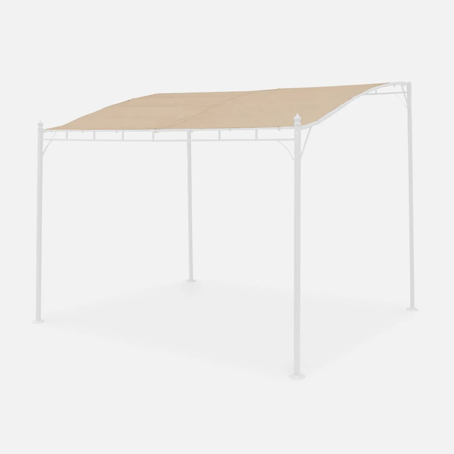 Techo de lona para pérgola Brestum 3x2.5m