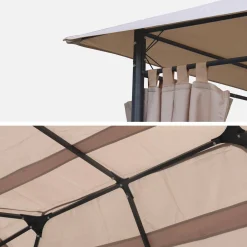 Toldo de techo para pérgola 3x4m