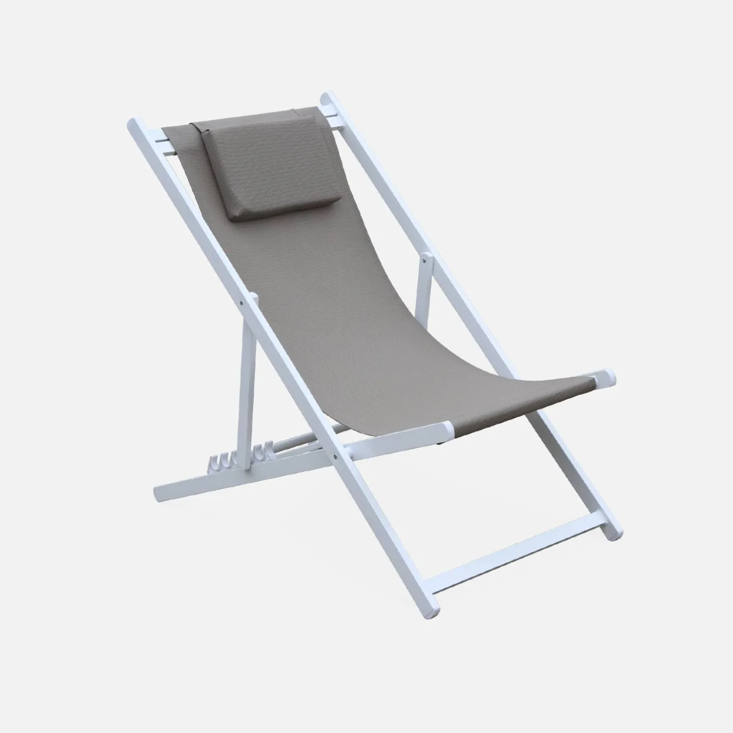 Tumbona de aluminio multi posiciones, set de 2
