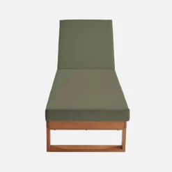 Tumbona de madera de eucalipto, multiposiciones