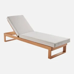 Tumbona de madera de eucalipto, multiposiciones