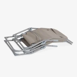 Tumbona plegable de textileno con 2 posiciones, set de 4