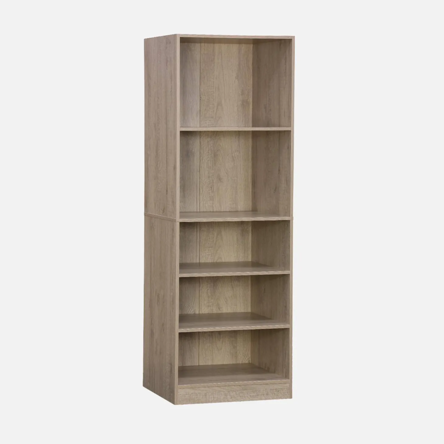 Vestidor con 5 estantes, una barra de colga y portapantalones