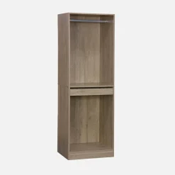 Vestidor con 5 estantes, una barra de colga y portapantalones